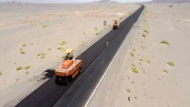 ۴۵ کیلومتر از محور منج – بیدله در مسیر روکش آسفالت