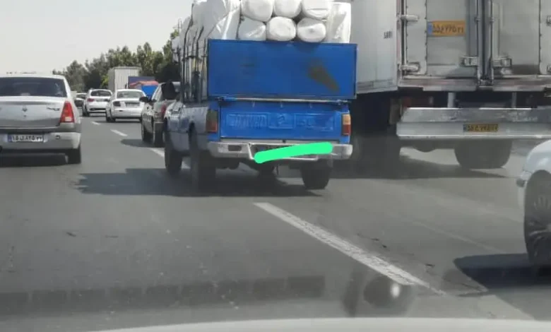 وضعیت حمل و نقل جاده ای بار در یکی از پرترددترین آزادراه های کشور