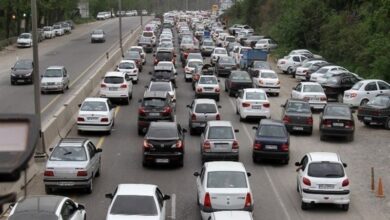 ترافیک سنگین در ورودی های پایتخت؛ آزادراه قزوین–کرج–تهران پرترافیک ترین جاده امروز