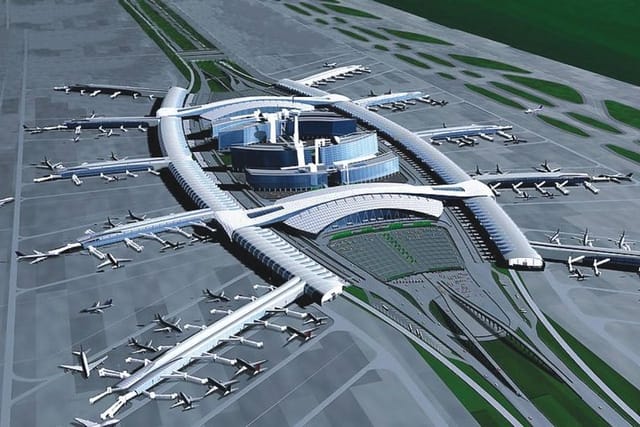 آخرین پیشرفت فاز سوم توسعه فرودگاه بایون شهر گوانگژو چین