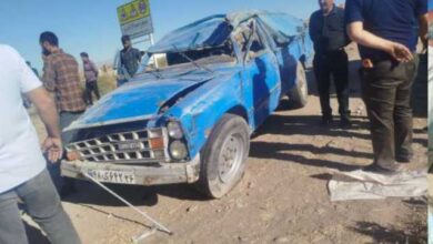 تصادف مرگبار در جاده فولاد محله–کیاسر/ دو نفر جان باختند