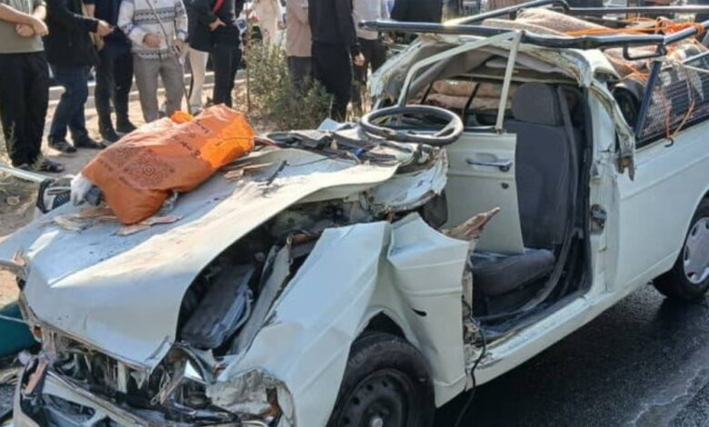 تصادف وانت و تریلی در اتوبان شهید هاشمی با سه کشته