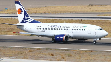 نخستین پرواز هواپیمایی کاسپین به ایلام؛ گامی در مسیر توسعه اقتصادی و جذب سرمایه گذاری