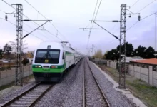 خارج شدن قطار از ریل در ایستگاه هشتگرد