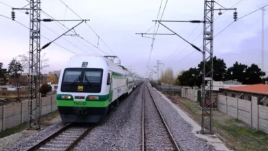 خارج شدن قطار از ریل در ایستگاه هشتگرد