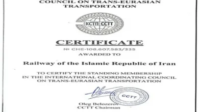 راه آهن ایران به جمع اعضای دائم شورای هماهنگی حمل ونقل ترانس اوراسیا پیوست