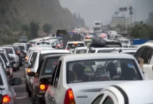 ترافیک سنگین در آزادراه تهران- کرج- قزوین