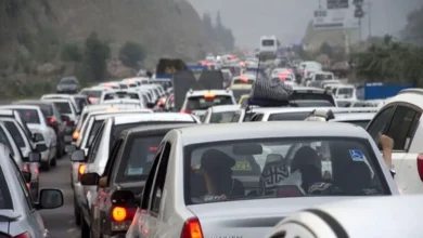 ترافیک سنگین در آزادراه تهران- کرج- قزوین