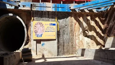 پایان حفاری مکانیزه خط ۲ مترو شیراز در ایستگاه کلبه سعدی