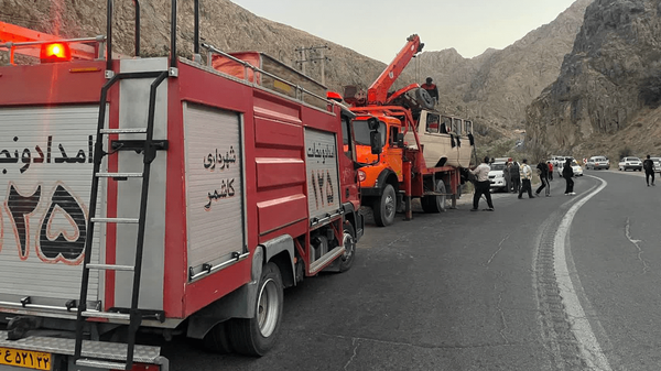 سقوط مینی بوس به دره در محور کاشمر کوهسرخ