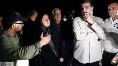بازدید وزیر راه از محورهای مواصلاتی هرمزگان پس از تجاوز دشمن