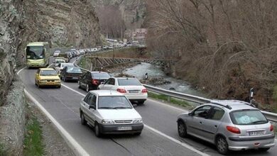 گزارش وضعیت ترافیک سنگین در برخی از محورهای اصلی کشور