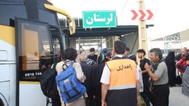 جابجایی بیش از ۱۲ هزار زائر اربعین توسط ناوگان حمل‌ونقل عمومی لرستان