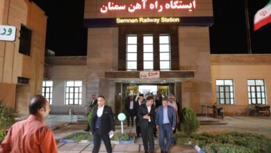 نظارت میدانی مدیرعامل راه‌آهن بر وضعیت سیر قطارها در مسیر تهران–سمنان