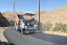 آغاز عملیات روکش آسفالت محور دو راهی آتشگاه به برغان در کرج