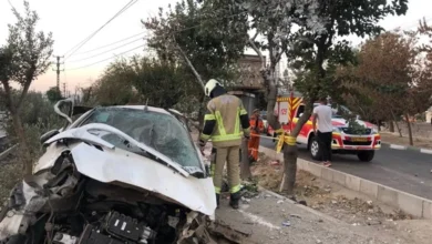 تصادف مرگبار پژو ۲۰۷ در بزرگراه بسیج با ۲ فوتی