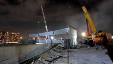 شروع عملیات نصب عرشه در پروژه تقاطع غیرهمسطح بزرگراه شهید ستاری